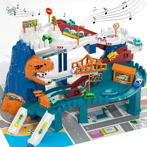 Garage T-Rex pour voiture dinosaure, amusement garanti