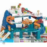 Ensemble garage et circuit T-Rex pour enfants aventuriers