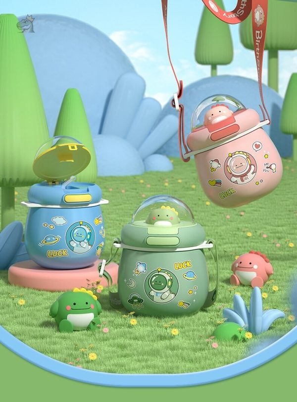 Gourde dinosaure pour hydrater les enfants en extérieur