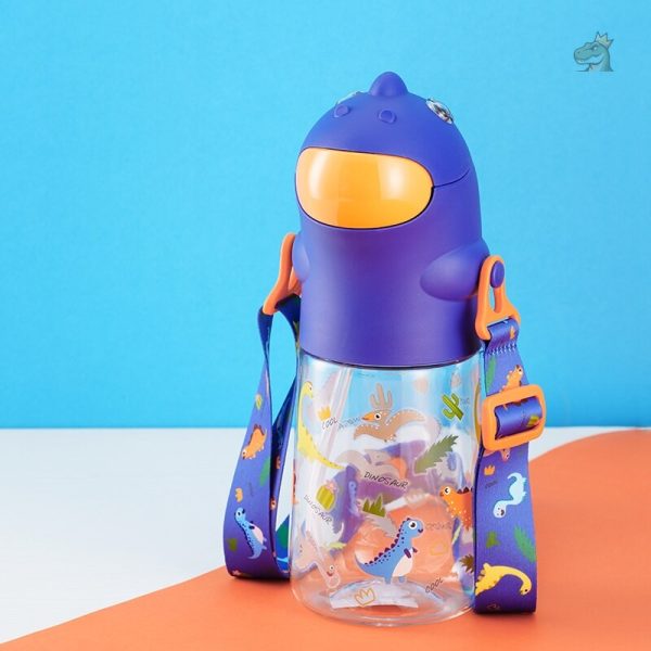 Accessoire pratique dinosaure avec paille intégrée