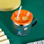 Tasse gourde dinosaure colorée pour enfants