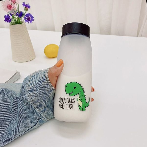 Gourde avec motif dinosaure coloré