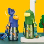 Gourde métal dinosaure pour enfants