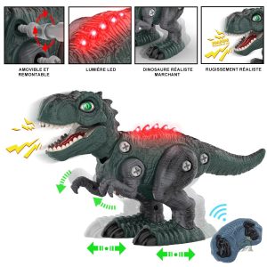 Dinosaure télécommandé, idéal pour les aventures imaginaires