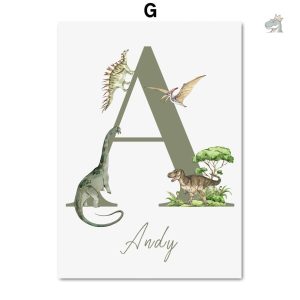 Poster géant représentant des dinosaures