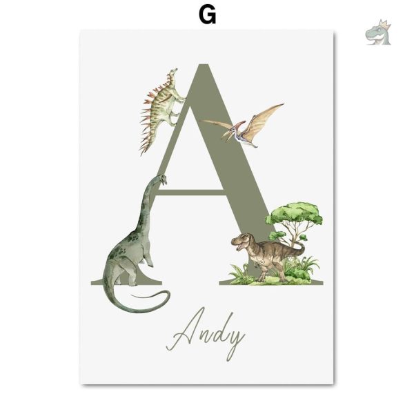 Poster géant représentant des dinosaures