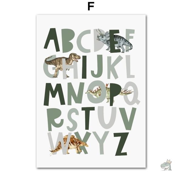 Illustration de dinosaure en poster mural