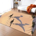 Grand tapis dinosaure pour enfants, design coloré et ludique