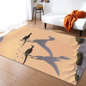 Grand tapis dinosaure pour enfants, design coloré et ludique