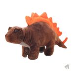 Peluche dinosaure marron en grande taille