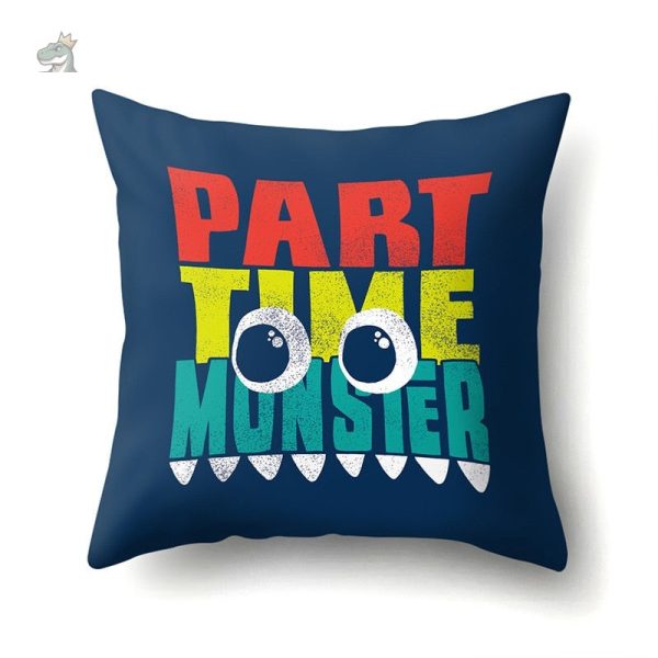 Housse coussin dinosaure colorée pour décoration enfantine - vue 4