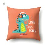 Housse coussin dinosaure colorée pour décoration enfantine - vue 7
