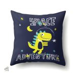 Housse coussin dinosaure colorée pour décoration enfantine - vue 8