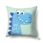 Housse de coussin dinosaure mignonne et ludique