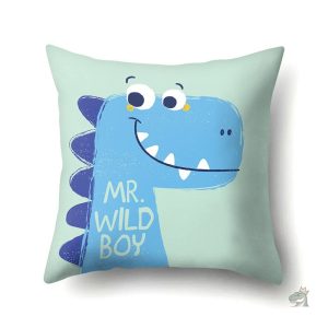 Housse de coussin dinosaure mignonne et ludique