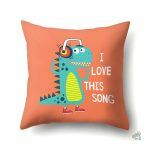 Coussin décoratif dinosaure pour petits aventuriers