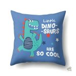 Housse coussin dinosaure kawaii pour éveiller l'imaginaire