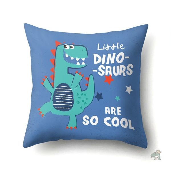 Housse coussin dinosaure kawaii pour éveiller l'imaginaire