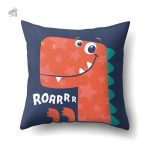 Housse de coussin dinosaure pour un univers préhistorique