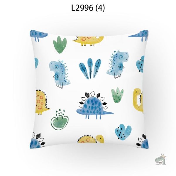 Coussin décoratif dinosaure en tissu doux