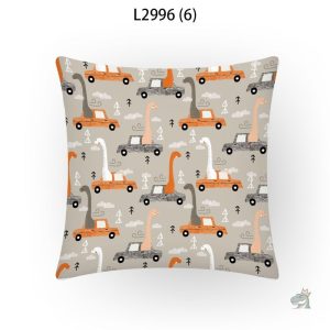 Housse de coussin avec motif jurassique