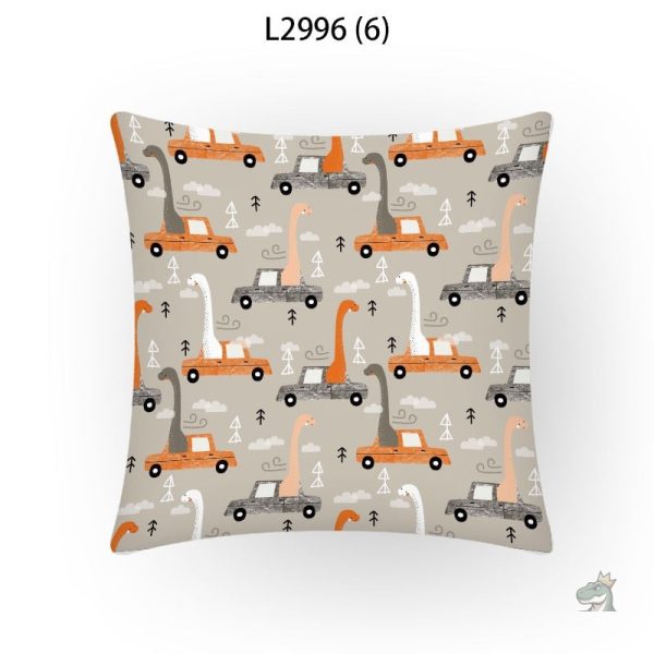 Housse de coussin avec motif jurassique