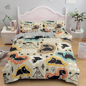 Housse de couette dinosaure pour 2 personnes