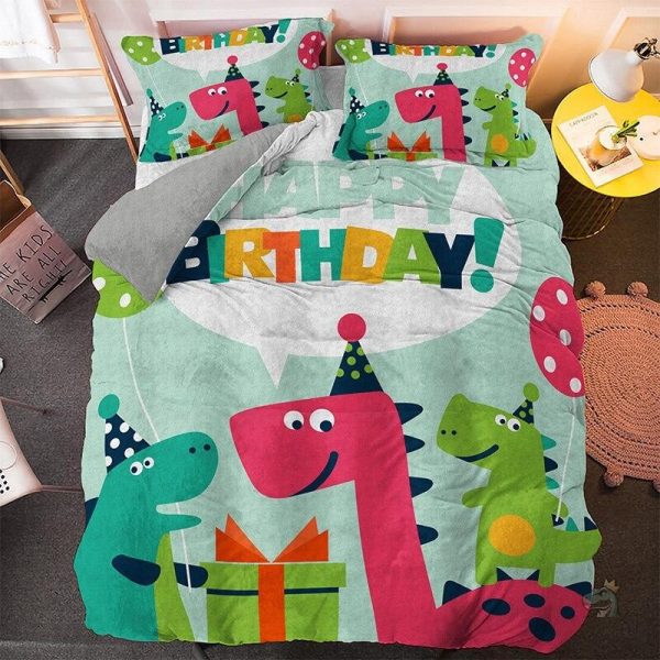 Housse de couette 220x240 avec motifs de dinosaures