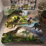 Housse de couette dinosaure Jurassic Park pour chambre enfant