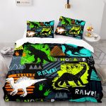 Housse de couette dinosaure design pour adolescent