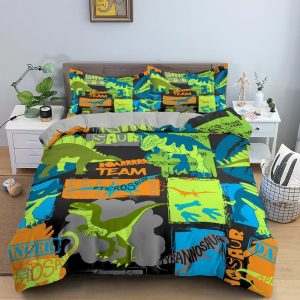 Housse de couette dinosaure pour pré ado