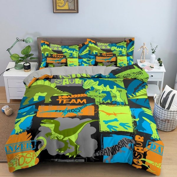 housse-de-couette-dinosaure-design-pour-pre-ado-1 Housse de couette dinosaure pour pré ado
