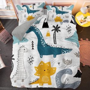 Housse de couette dinosaure Jurassic World pour une personne