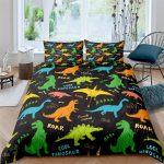 Housse de couette dinosaure pour enfant deux places