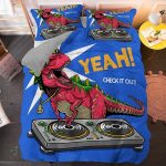 Parure de lit dinosaure pour chambre d'enfant