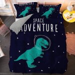Housse de couette dinosaure 200x200 pour enfants