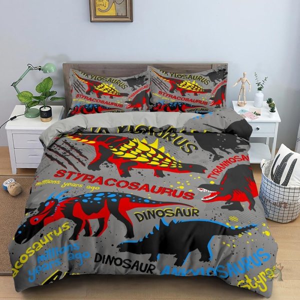 housse-de-couette-dinosaure-grise-pour-adolescent-1 Housse de couette dinosaure grise pour adolescent