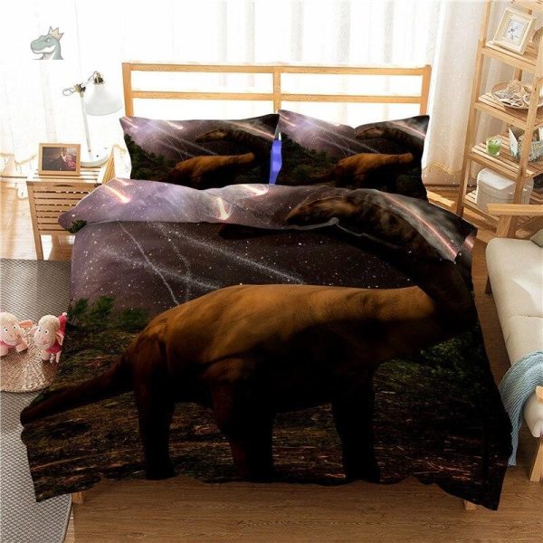 Housse de couette dinosaure herbivore pour adultes