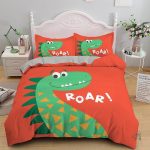 Parure de lit dinosaure pour deux personnes