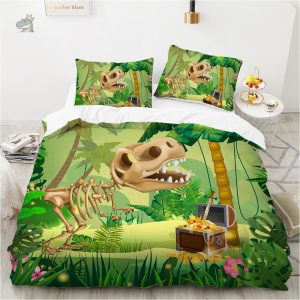 Parure de lit dinosaure pour une personne