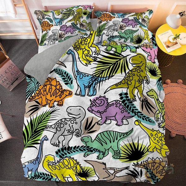 housse-de-couette-dinosaure-lit-enfant-1 Housse de couette dinosaure pour lit enfant