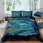 Housse de couette dinosaure marin pour chambre enfant