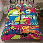 Housse de couette dinosaure pour adolescent