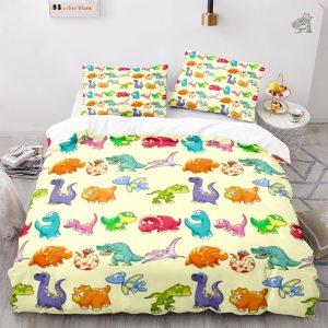 Housse de couette dinosaure pour enfants