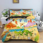 Parure de lit dinosaure imprimé pour une chambre enfantine