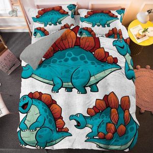 Housse de couette dinosaure stegosaurus pour chambre enfant