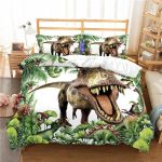 Housse de couette dinosaure T-rex Jurassic Park