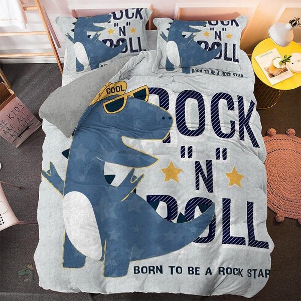 housse-de-couette-dinosaure-t-rex-pour-lit-double-1 Housse de couette T-rex pour lit double