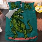 Parure de lit dinosaure pour deux personnes