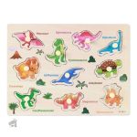 Puzzle Dinosaure éducatif avec noms des espèces préhistoriques